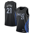 Johmsee D.Mavericks #21 Daniel Gafford Black 2025-2026 City Edition Swingman Stitched Jerseys
