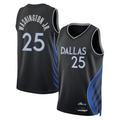 Johmsee D.Mavericks #25 P.J. Washington Jr. Black 2025-2026 City Edition Swingman Stitched Jerseys