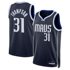Johmsee D.Mavericks #31 Klay Thompson Navy Statement Edition Swingman Stitched Jerseys