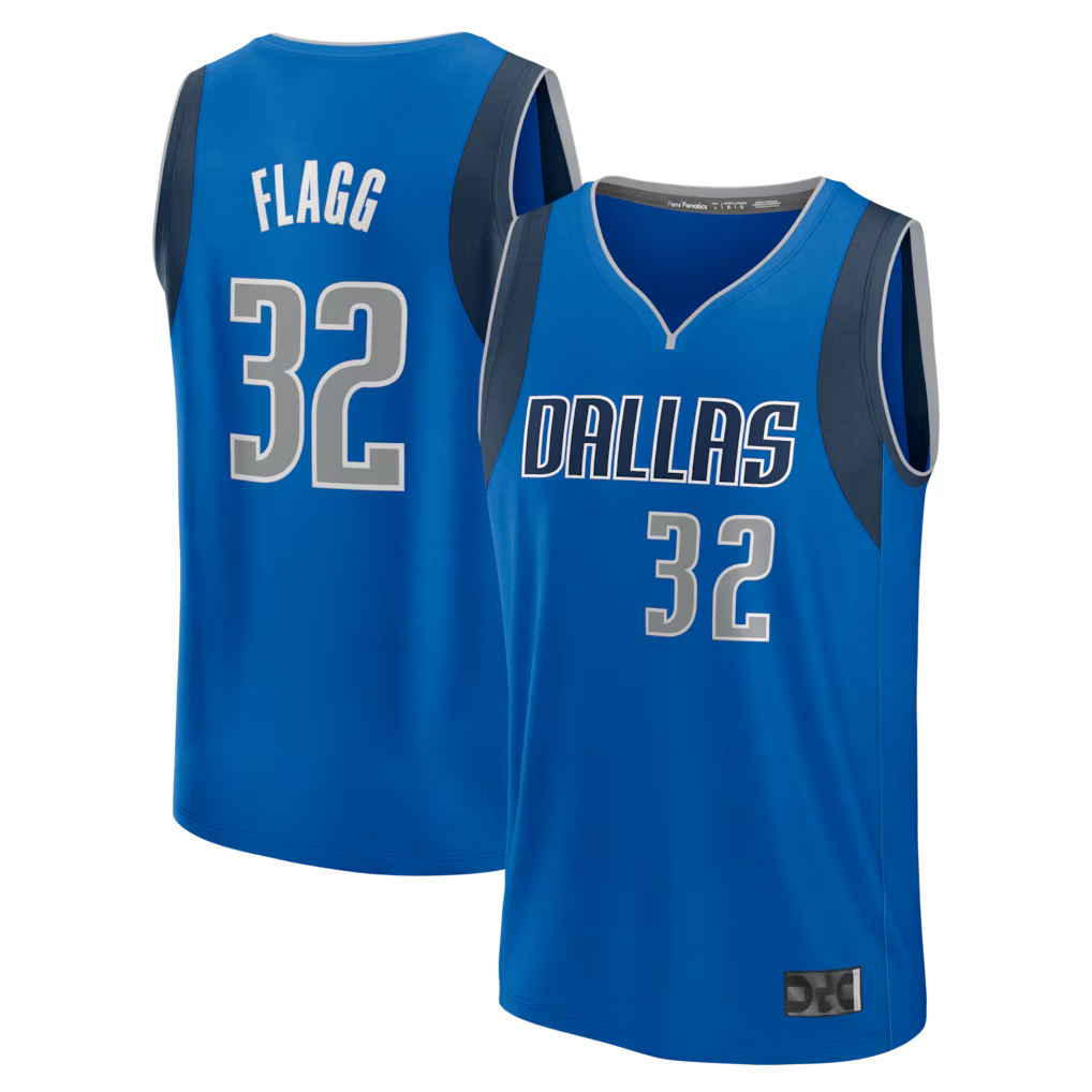 Johmsee D.Mavericks #32 Cooper Flagg Blue 2025 Draft First Round Pick Fast Break Replica Jerseys - Icon Edition