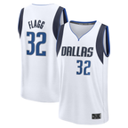 Johmsee D.Mavericks #32 Cooper Flagg White 2025 Draft First Round Pick Fast Break Replica Jerseys - Association Edition