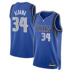 Johmsee D.Mavericks #34 Santi Aldama Blue Icon Edition Swingman Stitched Jerseys