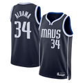 Johmsee D.Mavericks #34 Santi Aldama Navy Statement Edition Swingman Stitched Jerseys