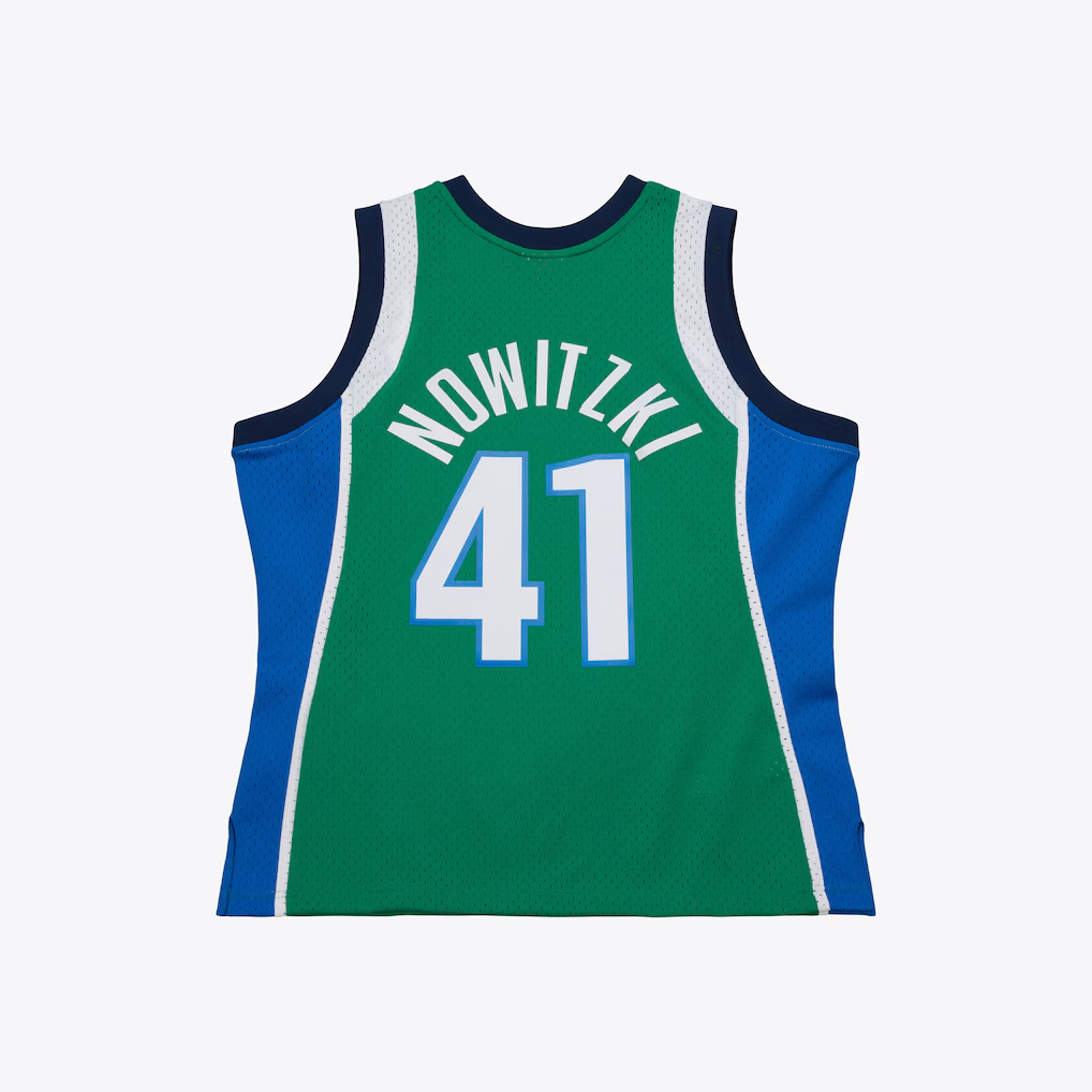 Johmsee D.Mavericks #41Dirk Nowitzki Mitchell & Ness Swingman Stitched Jerseys 2004