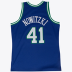 Johmsee D.Mavericks #41 Dirk Nowitzki Road 1998-99 Mitchell & Ness Swingman Stitched Jerseys