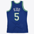 Johmsee D.Mavericks #5 Jason Kidd Royal 1997 Hardwood Classics Road Swingman  By Mitchell & Ness Stitched Jerseys