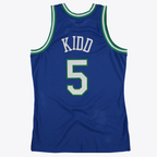 Johmsee D.Mavericks #5 Jason Kidd Royal 1997 Hardwood Classics Road Swingman  By Mitchell & Ness Stitched Jerseys