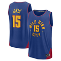 Johmsee D.Nuggets #15 Nikola Jokic  Blue Fast Break Replica Player Jerseys - Statement Edition