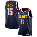 Johmsee D.Nuggets #15 Nikola Jokic Navy Swingman Jerseys - Icon Edition