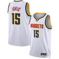 Johmsee D.Nuggets #15 Nikola Jokic White Swingman Jerseys - Association Edition