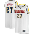 Johmsee D.Nuggets #27 Jamal Murray  White Fast Break Player Jerseys - Association Edition