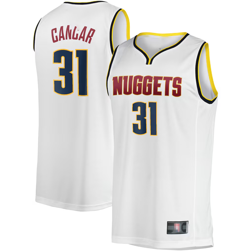Johmsee D.Nuggets #31 Vlatko Cancar White Fast Break Player Jerseys - Association Edition