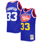Johmsee D.Nuggets #33 David Thompson Mitchell & Ness Royal Hardwood Classics 1975-76 Swingman Jersey