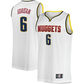 Johmsee D.Nuggets #6 DeAndre Jordan White Fast Break Player Jerseys - Association Edition