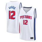 Johmsee D.Pistons #12 Tobias Harris  White Fast Break Replica Player Jerseys - Association Edition