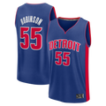Johmsee D.Pistons #55 Duncan Robinson  Blue Fast Break Jerseys - Icon Edition