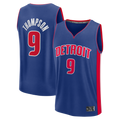 Johmsee D.Pistons #9 Ausar Thompson  Blue Fast Break Jerseys - Icon Edition