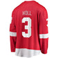 D.Red Wings #3 Justin Holl Fanatics Home Breakaway Jersey - Red Stitched American Hockey Jerseys