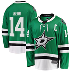 Johmsee D.Stars #14 Jamie Benn Green Breakaway Player Jerseys