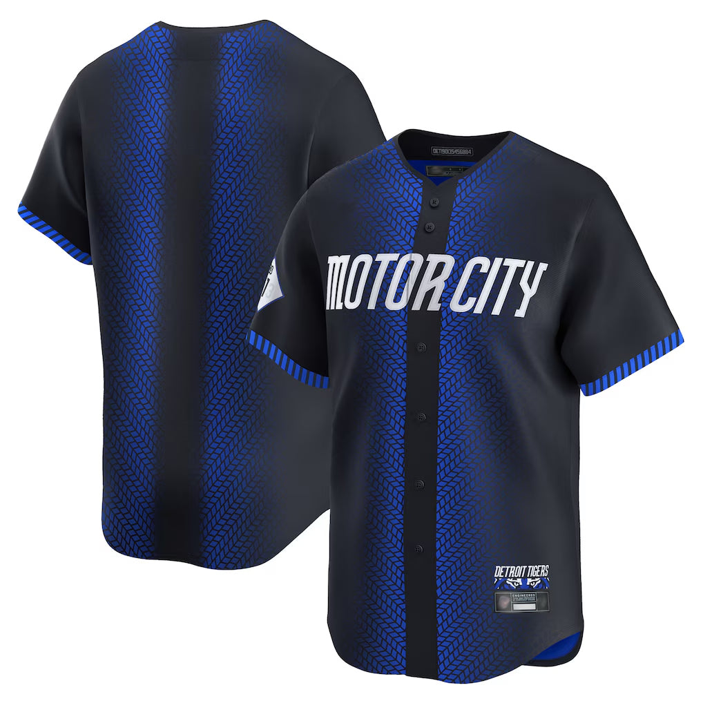 Johmsee D.Tigers Navy City Connect Home Limited Blank Player Stitched Jerseys