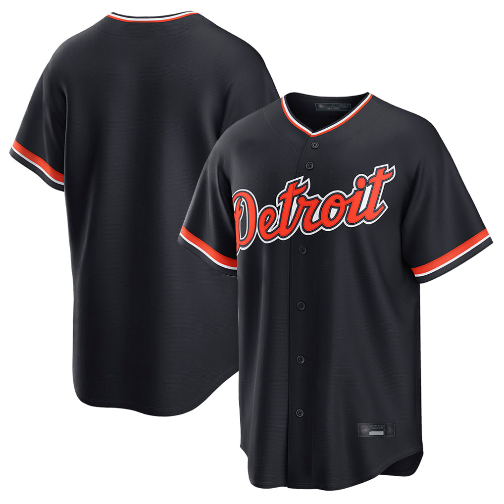 Johmsee D.Tigers Navy Home Game Blank Player Stitched Jerseys