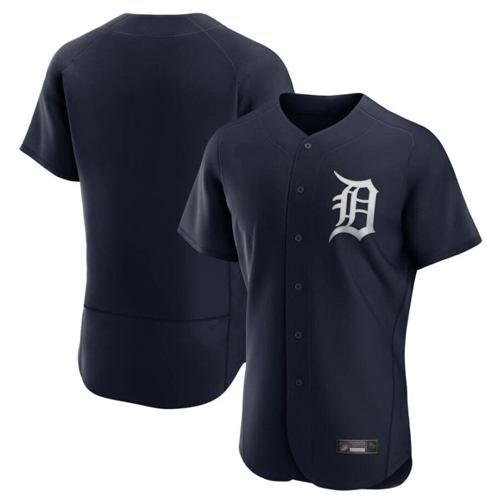 Johmsee D.Tigers Navy Home Limited Elite Blank Player Stitched Jerseys