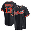 Johmsee D.Tigers #13 Dillon Dingler Player Navy Home Game Stitched Jerseys