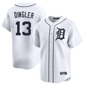 Johmsee D.Tigers #13 Dillon Dingler Player White Home Limited Stitched Jerseys
