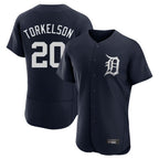 Johmsee D.Tigers #20 Spencer Torkelson Player Navy Limited Elite Home Stitched Jerseys