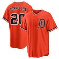 Johmsee D.Tigers #20 Spencer Torkelson Player Orange Home Game Stitched Jerseys