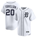 Johmsee D.Tigers #20 Spencer Torkelson Player White Home Limited Stitched Jerseys