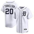 Johmsee D.Tigers #20 Spencer Torkelson Player White Home Limited Stitched Jerseys