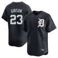 Johmsee D.Tigers #23 Kirk Gibson Player Navy Home Limited Game Stitched Jerseys