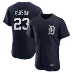 Johmsee D.Tigers #23 Kirk Gibson Player Navy Limited Elite Home Stitched Jerseys