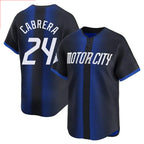 Johmsee D.Tigers #24 Miguel Cabrera Player Navy City Connect Home Limited Stitched Jerseys