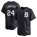 Johmsee D.Tigers #24 Miguel Cabrera Player Navy Home Limited Game Stitched Jerseys