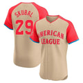 Johmsee D.Tigers #29 Tarik Skubal Player Cream American League All-Star Limited Elite Home Stitched Jerseys