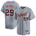 Johmsee D.Tigers #29 Tarik Skubal Player Gray Home Limited Stitched Jerseys