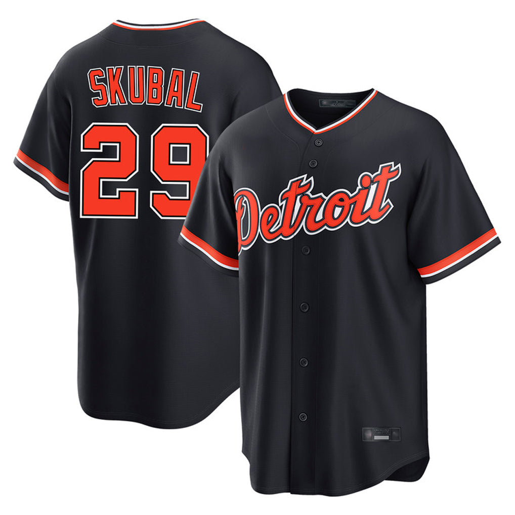 Johmsee D.Tigers #29 Tarik Skubal Player Navy Home Game Stitched Jerseys