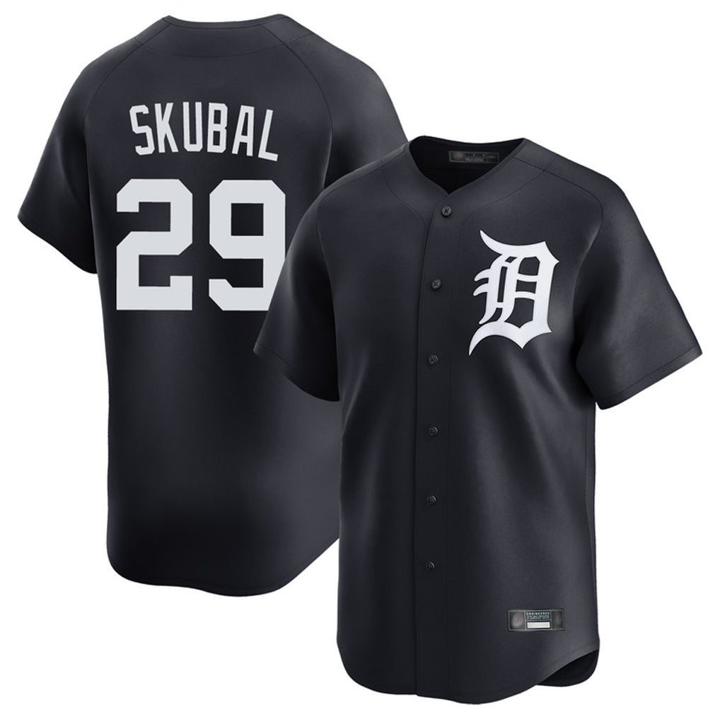 Johmsee D.Tigers #29 Tarik Skubal Player Navy Home Limited Game Stitched Jerseys