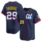Johmsee D.Tigers #29 Tarik Skubal Player Navy Limited American League All-Star Edition Stitched Jerseys