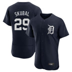 Johmsee D.Tigers #29 Tarik Skubal Player Navy Limited Elite Home Stitched Jerseys