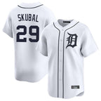 Johmsee D.Tigers #29 Tarik Skubal Player White Home Limited Stitched Jerseys