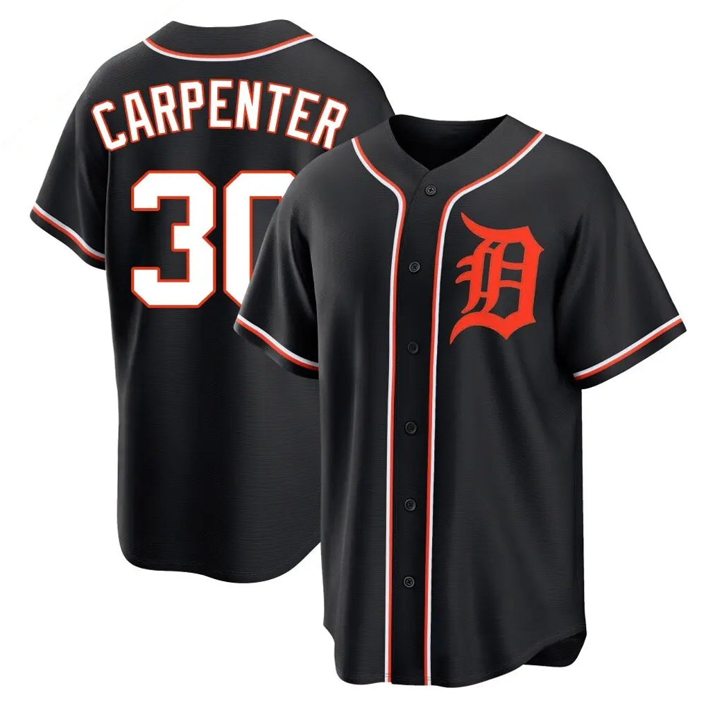 Johmsee D.Tigers #30 Kerry Carpenter Player Black Fashion Out Home Game Stitched Jerseys