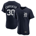 Johmsee D.Tigers #30 Kerry Carpenter Player Navy Limited Elite Home Stitched Jerseys