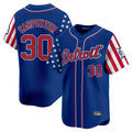 Johmsee D.Tigers #30 Kerry Carpenter Player Royal Independence Day Vapor Premier Limited Stitched Jerseys