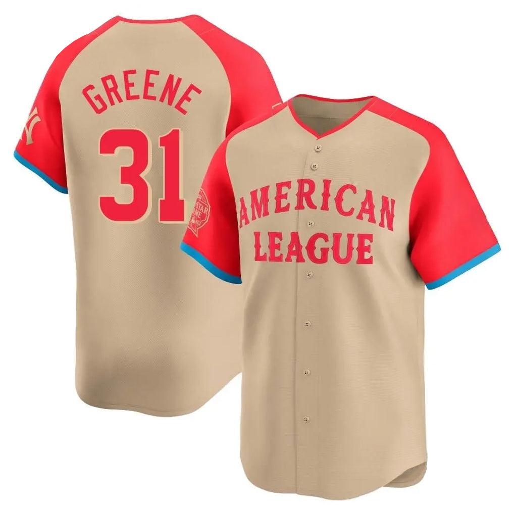 Johmsee D.Tigers #31 Riley Greene Player Cream Limited American League All-Star Game Stitched Jerseys