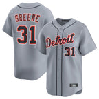 Johmsee D.Tigers #31 Riley Greene Player Gray Home Limited Stitched Jerseys