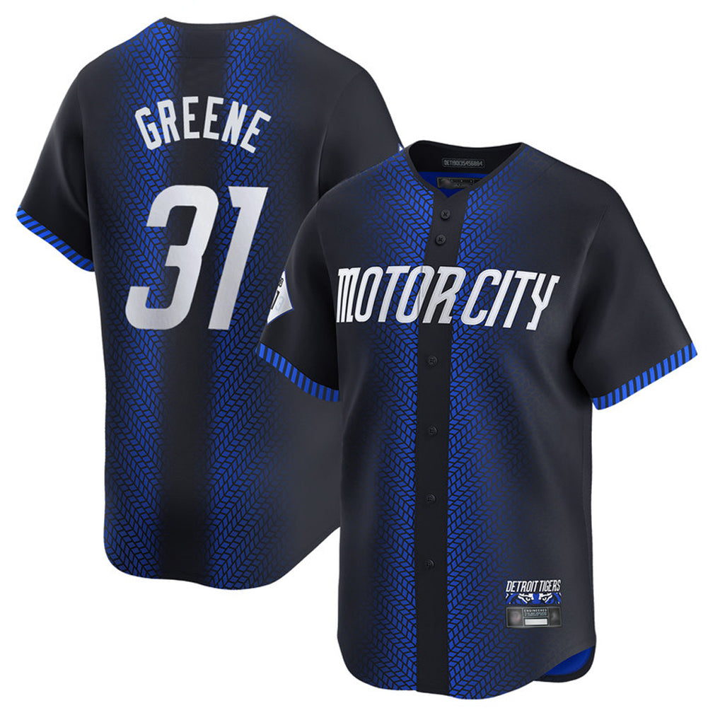 Johmsee D.Tigers #31 Riley Greene Player Navy City Connect Home Limited Stitched Jerseys