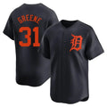 Johmsee D.Tigers #31 Riley Greene Player Navy Home Limited Stitched Jerseys